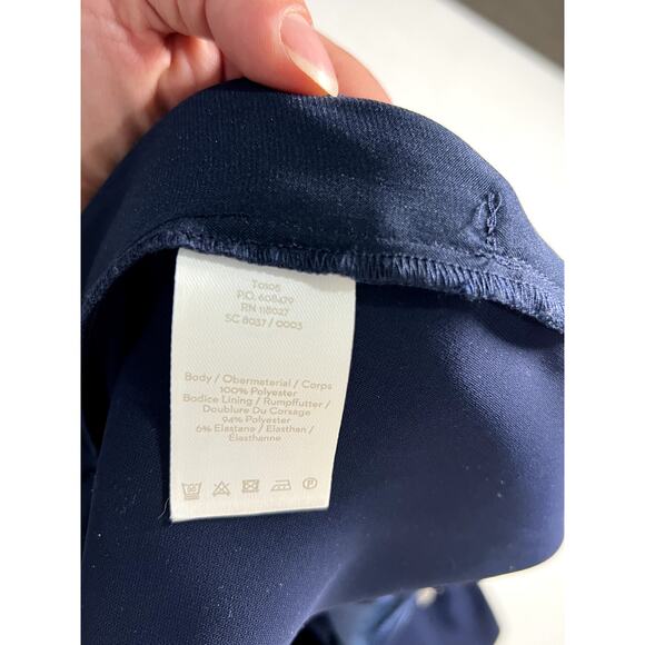 Boden Womens Clarissa Navy Blue Jumpsuit Romper Size 10R - Picture 7 of 7